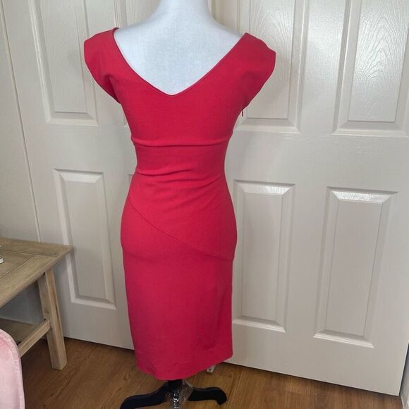 Diane von Furstenberg Jori Dress Red Size 4 - Picture 2 of 15